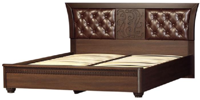 Кровать двуспальная Лючия 199 (СМ 160x200) с подъемным механизмом ( 160х200 , ЛДСП/МДФ/иск.кожа , дуб оксфорд-нэйтив табако , с подъемным мех. , с коробом , без матраса (Яна) ) Кровать двуспальная Лючия 199 (СМ 160x200) с подъемным механизмом ( 160х200 , ЛДСП/МДФ/иск.кожа , дуб оксфорд-нэйтив табако , с подъемным мех. , с коробом , без матраса (Яна) )