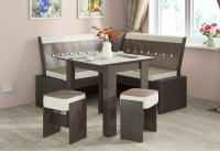 Кухонная лавка Кантри мини (венге, кожзам темно-коричневый №725 (ТриЯ) ) в Крыму от производителя в интернет магазине Планета Комфорта Кухонная лавка Кантри мини (венге, кожзам темно-коричневый №725 (ТриЯ) ) в Крыму от производителя