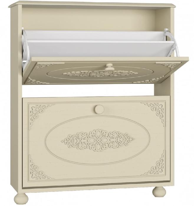 Шкаф под обувь Ассоль плюс АС-45 (ваниль, ваниль (Компасс) )