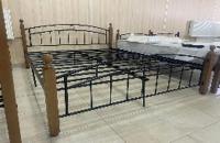 Кровать двуспальная Планета Лофт (СМ 160х200) с основанием ( 160х200 , дерево/металл , черный-бук , без подъемного мех. , без ящиков , без матраса (ТМК) ) в Крыму от производителя 