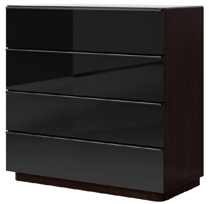 Комод-4S typ 27 Togo (венге ламинат-черное (Helvetia) ) Комод-4S typ 27 Togo (венге ламинат-черное (Helvetia) )