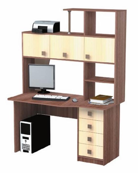 Стол компьютерный СК-16  (лдсп, лдсп-ясень шимо темный,  ясень шимо темный, ясень шимо светлый (Пирамида) ) Стол компьютерный СК-16  (лдсп, лдсп-ясень шимо темный,  ясень шимо темный, ясень шимо светлый (Пирамида) )