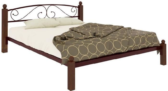 Кровать двуспальная Вероника Lux (СМ 140х200) трубка металл ( 140х200 , металл/дерево , медная шагрень , без подъемного мех. , без ящиков , без матраса (Милсон) ) Кровать двуспальная Вероника Lux (СМ 140х200) трубка металл ( 140х200 , металл/дерево , медная шагрень , без подъемного мех. , без ящиков , без матраса (Милсон) )