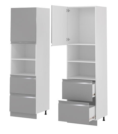 Фото Кухня Аляска пенал П-62 в Крыму по цене 16 130 ₽ от производителя Леко, код товара 2000001722213, 2000001722220 шт Фото Кухня Аляска пенал П-62 от производителя Леко в Крыму по цене 16 130 ₽