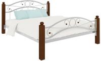 Фото derevyannye-krovati кровать односпальная надежда lux plus (см 120х200) трубка металл производитель Милсон