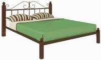 Фото derevyannye-krovati кровать односпальная диана lux (см 120х200) трубка металл производитель Милсон