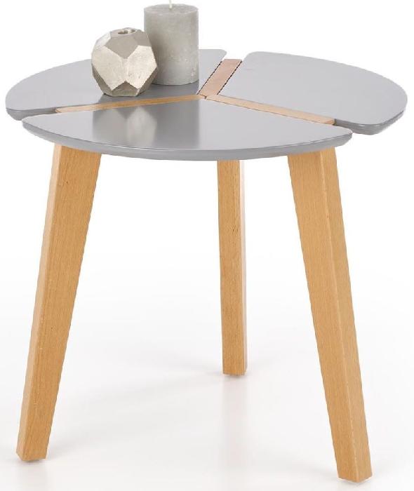 Стол журнальный Halmar Zeta (дерево, мдф-серый ,  натуральный (Halmar ) ) Стол журнальный Halmar Zeta (дерево, мдф-серый ,  натуральный (Halmar ) )