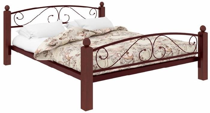 Кровать двуспальная Вероника Lux Plus (СМ 180х200) трубка металл ( 180х200 , металл/дерево , медная шагрень , без подъемного мех. , без ящиков , без матраса (Милсон) ) Кровать двуспальная Вероника Lux Plus (СМ 180х200) трубка металл ( 180х200 , металл/дерево , медная шагрень , без подъемного мех. , без ящиков , без матраса (Милсон) )