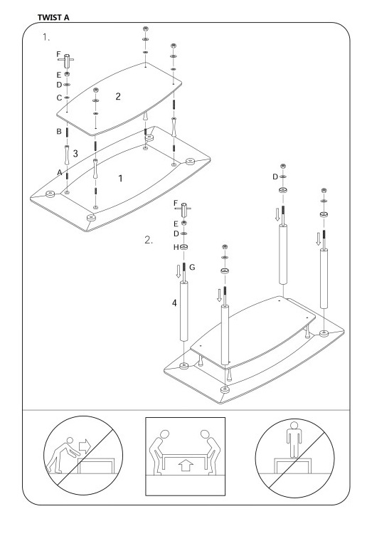 Фото Стол обеденный Signal Twist A от производителя Signal в Крыму по цене 22 690 ₽