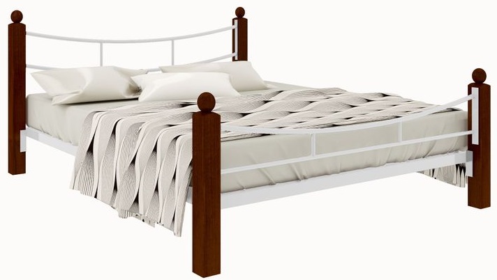 Фото Кровать двуспальная София Lux Plus (СМ 140х200) трубка металл в Крыму по цене 21 010 ₽ от производителя Милсон, код товара 2000002060208, 2000002060215, 2000002060222, 2000002060239, 2000002060246, 2000002060253, 2000002060260 шт Фото Кровать двуспальная София Lux Plus (СМ 140х200) трубка металл от производителя Милсон в Крыму по цене 21 010 ₽