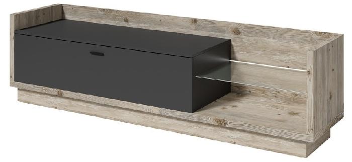 Комод TV-1S-P/L typ 40 Talina (oslo pine-antracyt laminat, antracyt laminat (Helvetia) ) Комод TV-1S-P/L typ 40 Talina (oslo pine-antracyt laminat, antracyt laminat (Helvetia) )