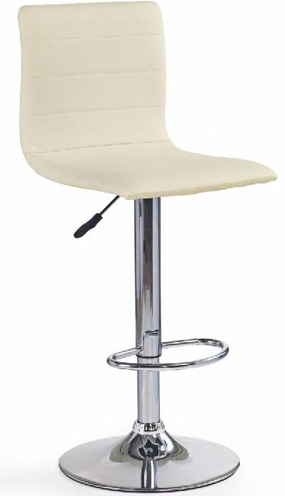 Стул барный Halmar H-21 ( Обивка стула:экокожа , хром, кремовый (Halmar ) ) Стул барный Halmar H-21 ( Обивка стула:экокожа , хром, кремовый (Halmar ) )