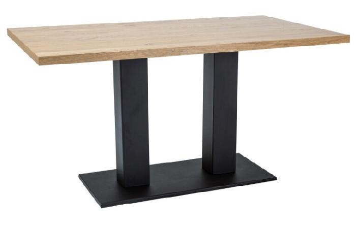 Стол обеденный Signal Sauron (1,2) (металл, шпон-дуб,  черный (Signal) )