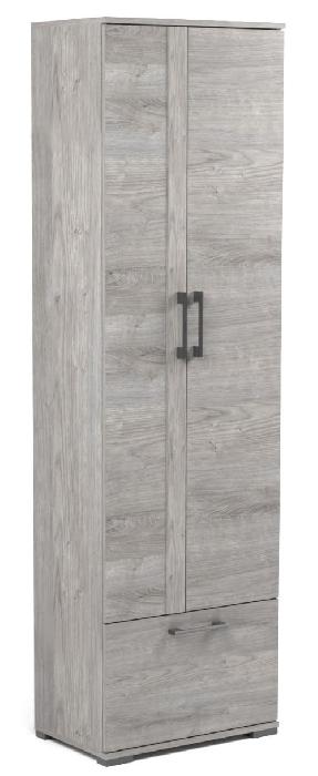 Шкаф для одежды Денвер Д-2 (60) двухдверный (риббек серый, риббек серый,(СБК)) Шкаф для одежды Денвер Д-2 (60) двухдверный (риббек серый, риббек серый,(СБК))