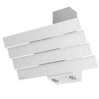 Вытяжка наклонная Cascada quart 90 (896х420хh713(878)) (Материал Металл/Стекло , Цвет Металлик/Черный) в Крыму от производителя 