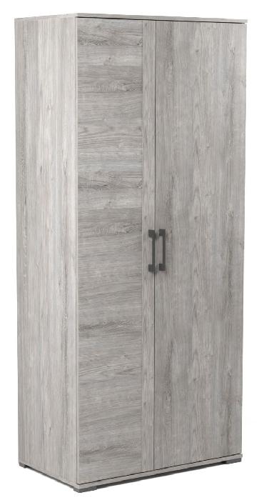 Шкаф для одежды глубокий Денвер Д-1 (90) двухдверный (риббек серый, риббек серый,(СБК)) Шкаф для одежды глубокий Денвер Д-1 (90) двухдверный (риббек серый, риббек серый,(СБК))