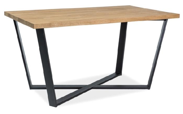 Стол обеденный Signal Marcello (1,5) (металл, шпон-дуб,  черный (Signal) )