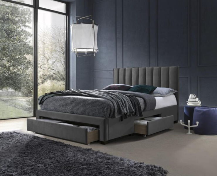 Фото Кровать двуспальная Halmar Grace (СМ 160х200) c ортопедическим основанием в Крыму по цене 62 380 ₽ от производителя Halmar , код товара 2000001675564, 2000001675571 шт Фото Кровать двуспальная Halmar Grace (СМ 160х200) c ортопедическим основанием от производителя Halmar  в Крыму по цене 62 380 ₽