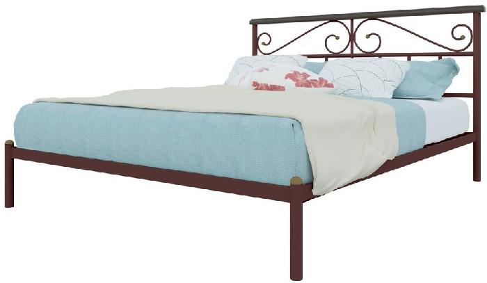 Кровать односпальная Эсмеральда (СМ 120х200) трубка металл ( 120х200 , металл , медная шагрень , без подъемного мех. , без ящиков , без матраса (Милсон) ) Кровать односпальная Эсмеральда (СМ 120х200) трубка металл ( 120х200 , металл , медная шагрень , без подъемного мех. , без ящиков , без матраса (Милсон) )