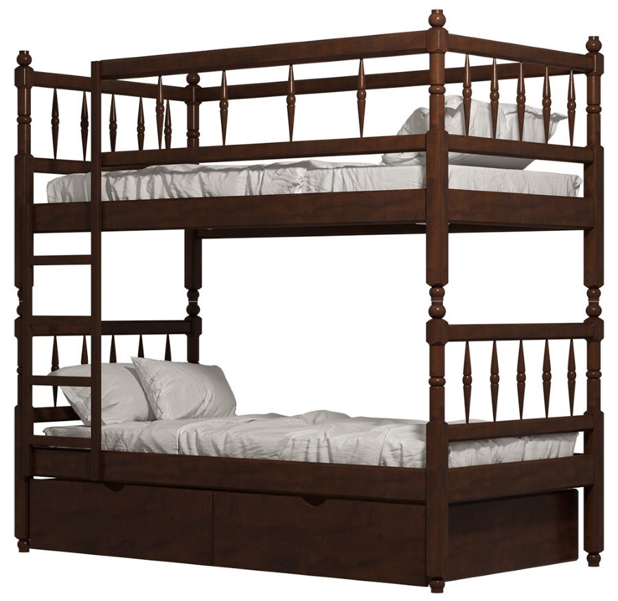 Фото Кровать двухъярусная №2 (СМ 80х190) с основанием в Крыму по цене 37 680 ₽ от производителя Фант-мебель, код товара 2000002085942, 2000002085959, 2000002085966, 2000002085973 шт Фото Кровать двухъярусная №2 (СМ 80х190) с основанием от производителя Фант-мебель в Крыму по цене 37 680 ₽