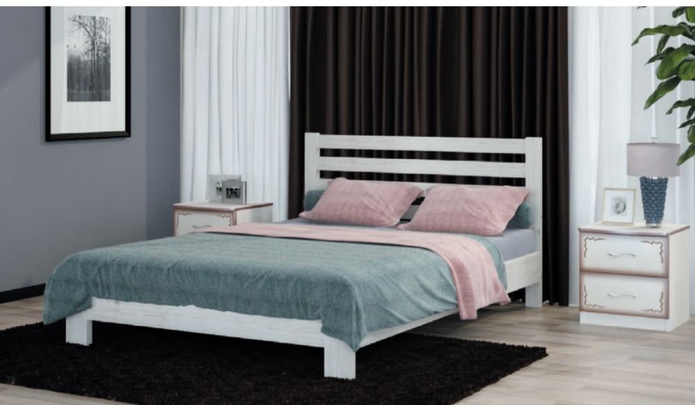 Фото Кровать односпальная Вероника (СМ 120х200) без основания с универсальными царгами от производителя Браво-мебель в Крыму по цене 13 750 ₽