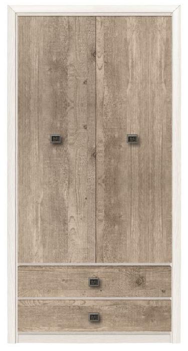 Шкаф Коен REG2D2S (104) двухдверный (ясень снежный, ясень снежный-сосна натуральная,(Black Red White (БРВ))) Шкаф Коен REG2D2S (104) двухдверный (ясень снежный, ясень снежный-сосна натуральная,(Black Red White (БРВ)))