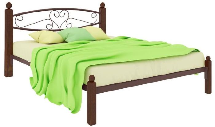 Кровать двуспальная Каролина Lux (СМ 140х200) трубка металл ( 140х200 , металл/дерево , медная шагрень , без подъемного мех. , без ящиков , без матраса (Милсон) ) Кровать двуспальная Каролина Lux (СМ 140х200) трубка металл ( 140х200 , металл/дерево , медная шагрень , без подъемного мех. , без ящиков , без матраса (Милсон) )