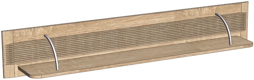 Фото Полка навесная Магнолия ГМ-11 в Крыму по цене 2 950 ₽ от производителя СБК, код товара 2000001559147, 2000001559154 шт Фото Полка навесная Магнолия ГМ-11 от производителя СБК в Крыму по цене 2 950 ₽