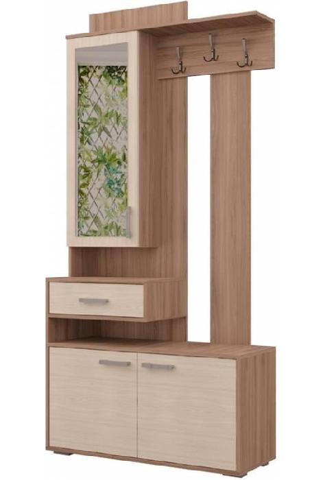 Прихожая ПР-11 (Цвет корпуса:ясень шимо темный, цвет фасада:ясень шимо светлый (Пирамида) )