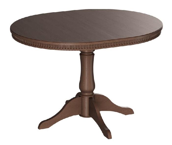 Стол обеденный Торонто Т1  (№4 массив дерева, мдф шпон-орех темный,  орех темный (ТриЯ) )