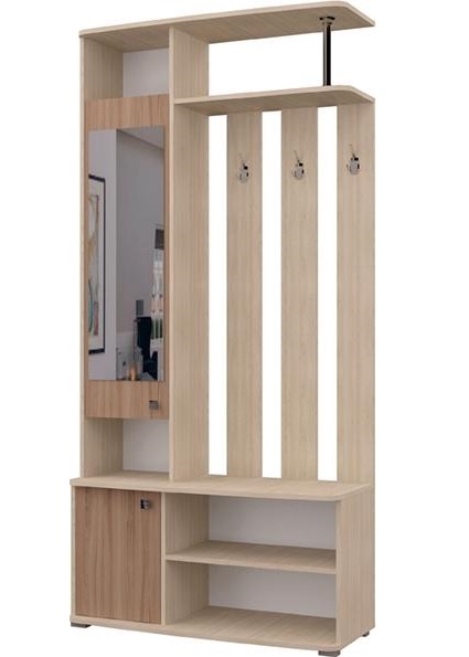 Прихожая ПР-3 (п) (Цвет корпуса:ясень шимо светлый, цвет фасада:ясень шимо темный (Пирамида) ) Прихожая ПР-3 (п) (Цвет корпуса:ясень шимо светлый, цвет фасада:ясень шимо темный (Пирамида) )