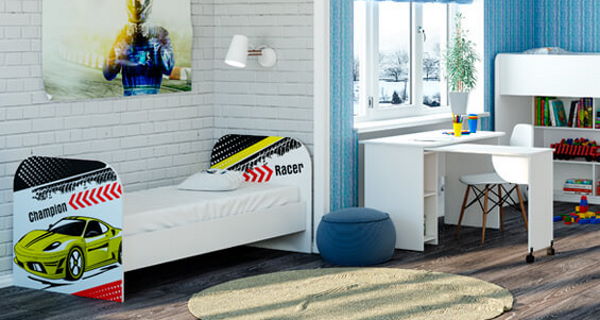 Фото Кровать детская Тойс КР-08 (СМ 80х180) в Крыму по цене 9 710 ₽ от производителя БТС, код товара 2000002504993, 2000002505006 шт Фото Кровать детская Тойс КР-08 (СМ 80х180) от производителя БТС  в Крыму по цене 9 710 ₽