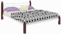Кровать двуспальная Милана Lux (СМ 180х200) трубка металл в интернет магазине Планета Комфорта Фото derevyannye-krovati кровать двуспальная милана lux (см 180х200) трубка металл производитель Милсон