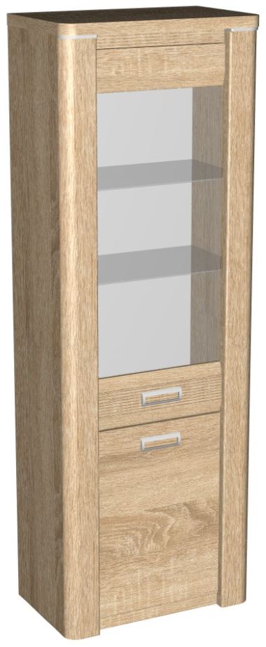 Фото Пенал со стеклом высокий Магнолия ГМ-03 в Крыму по цене 18 030 ₽ от производителя СБК, код товара 2000001559109, 2000001559116 шт Фото Пенал со стеклом высокий Магнолия ГМ-03 от производителя СБК в Крыму по цене 18 030 ₽