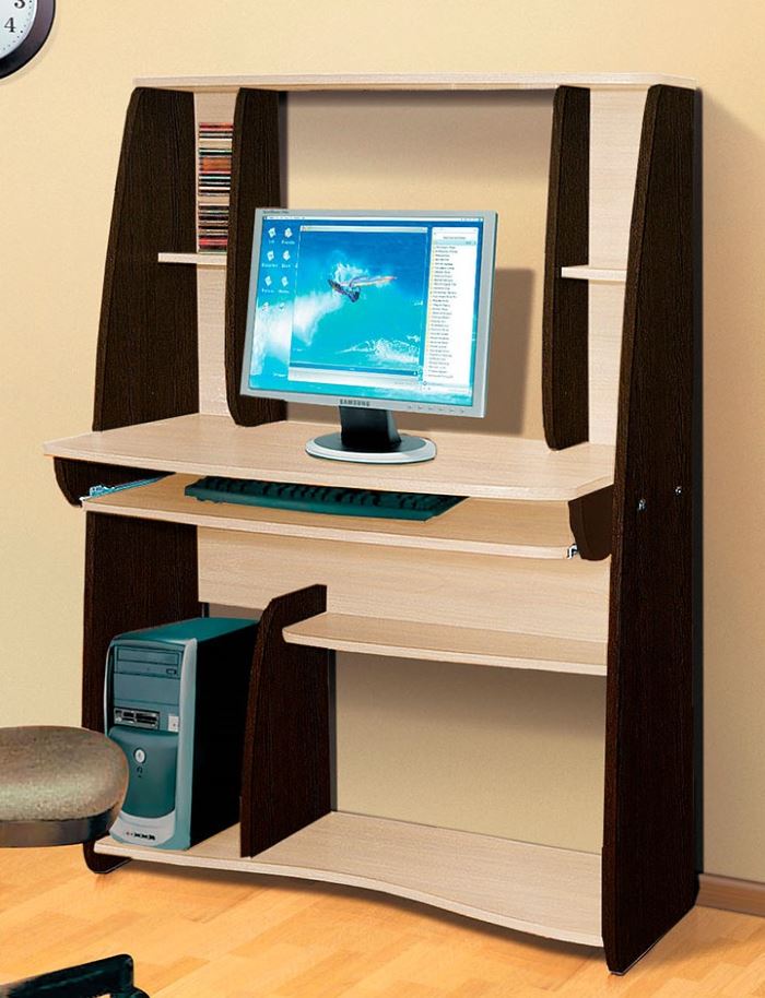 Фото Стол компьютерный СК 3  в Крыму по цене 6 020 ₽ от производителя Фант-мебель, код товара 2000001242469, 2000001242476, 2000001242483 шт Фото Стол компьютерный СК 3  от производителя Фант-мебель в Крыму по цене 6 020 ₽