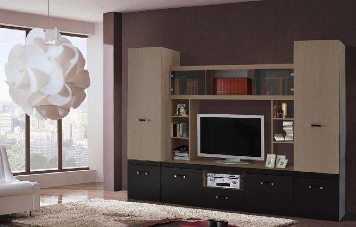 Стенка Джелани 7  (дуб светлый, венге-дуб светлый,(Джелани)) Стенка Джелани 7  (дуб светлый, венге-дуб светлый,(Джелани))