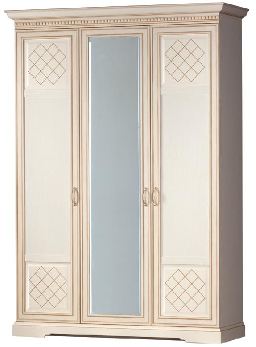 Шкаф Парма 800 (154) трехдверный (кремовый белый, кремовый белый,(Яна)) Шкаф Парма 800 (154) трехдверный (кремовый белый, кремовый белый,(Яна))
