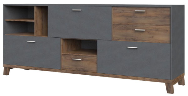 Фото Комод Монтана (3 дв. 3 ящ.) в Крыму по цене 25 250 ₽ от производителя Браво-мебель, код товара 2000002441830, 2000002599296 шт Фото Комод Монтана (3 дв. 3 ящ.) от производителя Браво-мебель в Крыму по цене 25 250 ₽