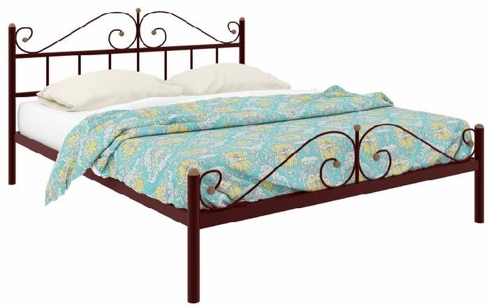 Кровать двуспальная Диана Plus (СМ 140х200) трубка металл ( 140х200 , металл , медная шагрень , без подъемного мех. , без ящиков , без матраса (Милсон) ) Кровать двуспальная Диана Plus (СМ 140х200) трубка металл ( 140х200 , металл , медная шагрень , без подъемного мех. , без ящиков , без матраса (Милсон) )