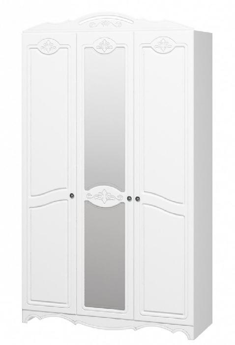 Шкаф Лотос лакированный ШР-3 (133) трехдверный (белый, белый глянец,(Браво-мебель)) Шкаф Лотос лакированный ШР-3 (133) трехдверный (белый, белый глянец,(Браво-мебель))