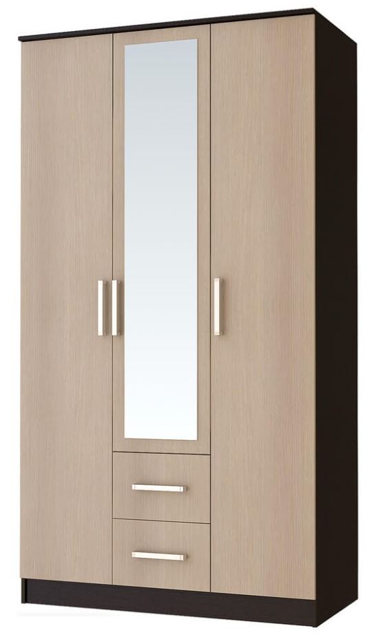 Фото Шкаф Фиеста (120) трехдверный в Крыму по цене 13 360 ₽ от производителя БТС, код товара 2000001539491 шт Фото Шкаф Фиеста (120) трехдверный от производителя БТС  в Крыму по цене 13 360 ₽