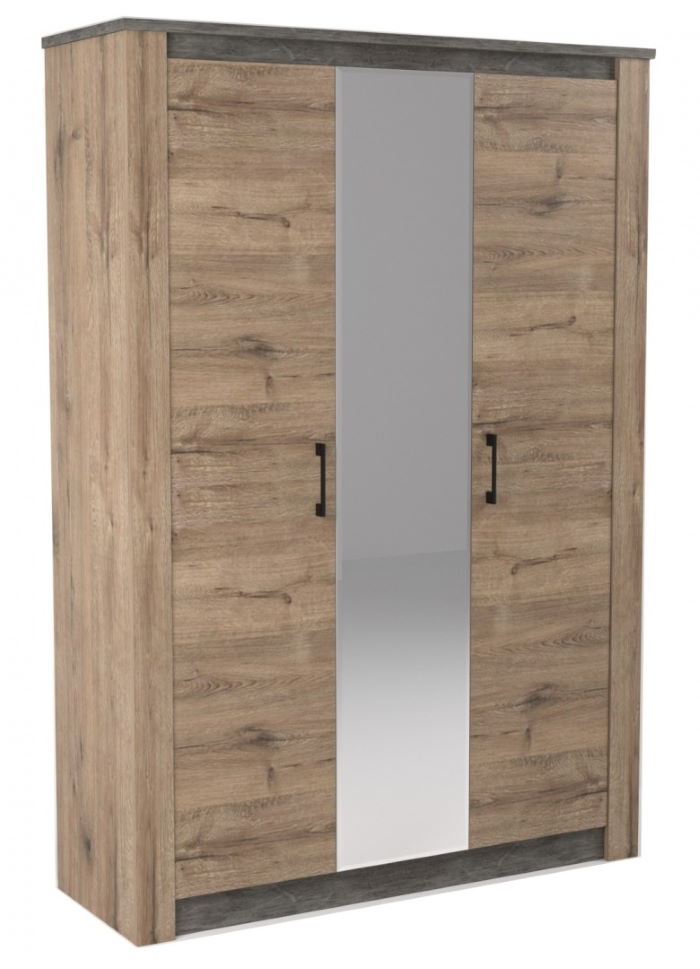 Фото Шкаф Денвер (152) трехдверный в Крыму по цене 37 480 ₽ от производителя СБК, код товара 2000001713266 шт Фото Шкаф Денвер (152) трехдверный от производителя СБК в Крыму по цене 37 480 ₽