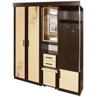 Прихожая набор-комплект Камелия-2 с пуфиком (1700х470хh2090) (левая) в интернет магазине Планета Комфорта prikhozhie-nabory-komplekty прихожая набор-комплект камелия-2 с пуфиком (1700х470хh2090) (левая) производитель Росток