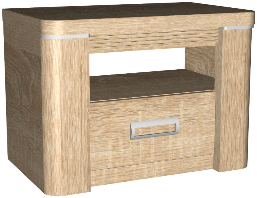 Фото Тумба прикроватная Магнолия в Крыму по цене 5 490 ₽ от производителя СБК, код товара 2000001646953, 2000001646960 шт Фото Тумба прикроватная Магнолия от производителя СБК в Крыму по цене 5 490 ₽
