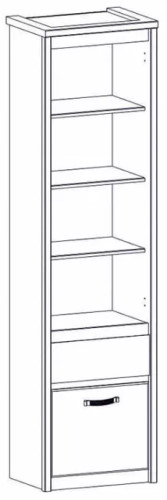 Фото Шкаф открытый 1D1S Прованс (Provence) от производителя Анрэкс в Крыму по цене 15 020 ₽