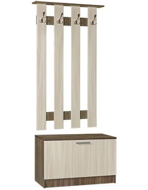 Фото Вешалка с тумбой Машенька (800) в Крыму по цене 6 770 ₽ от производителя Мебель Маркет, код товара  шт Фото Вешалка с тумбой Машенька (800) от производителя Мебель Маркет в Крыму по цене 6 770 ₽