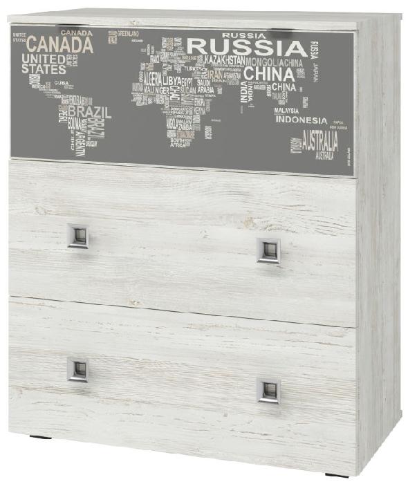 Комод Поло 800 (сосна винтерберг-серый графика (Регина) )