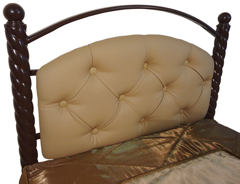 Фото Кровать односпальная Стефани-800 (СМ 80х190) основание металл трубка  от производителя Металл-Конструкция в Крыму по цене 11 170 ₽