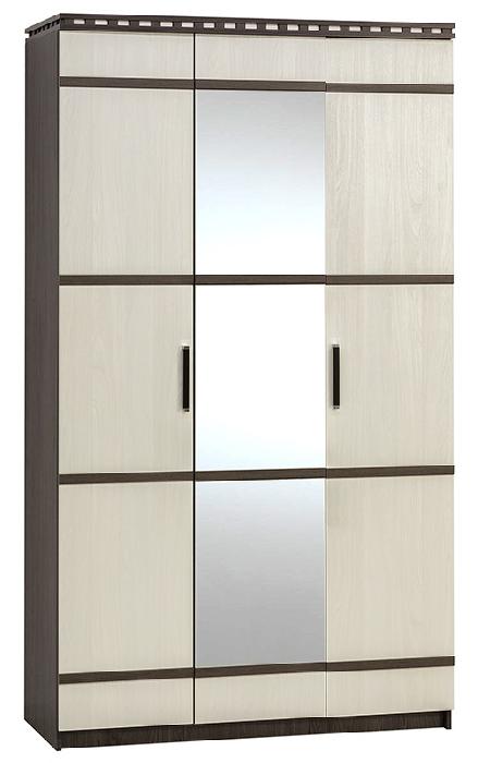 Шкаф Ольга-13 (126) трехдверный  (ясень анкор темный, ясень анкор светлый,(Фант-мебель)) Шкаф Ольга-13 (126) трехдверный  (ясень анкор темный, ясень анкор светлый,(Фант-мебель))