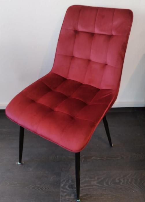 Кресло DC805 ( Обивка стула:велюр, черный, вишня (La-alta) ) Кресло DC805 ( Обивка стула:велюр, черный, вишня (La-alta) )